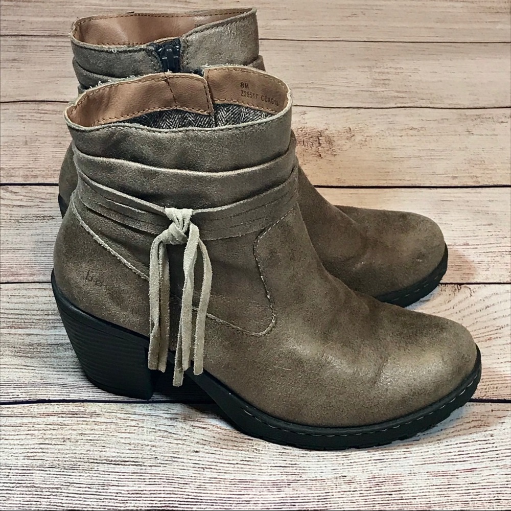 ♥️b.o.c. Born brown leather booties ankle boots - Picture 2 of 8